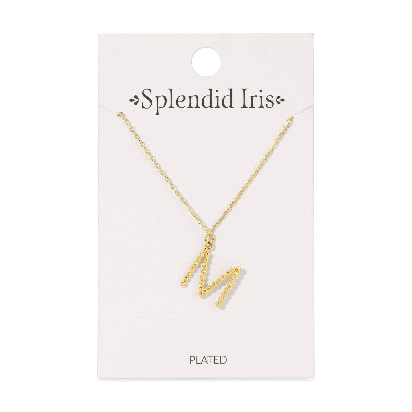 Splendid Iris - Delicate Initial Pendant - Assorted - 926 West