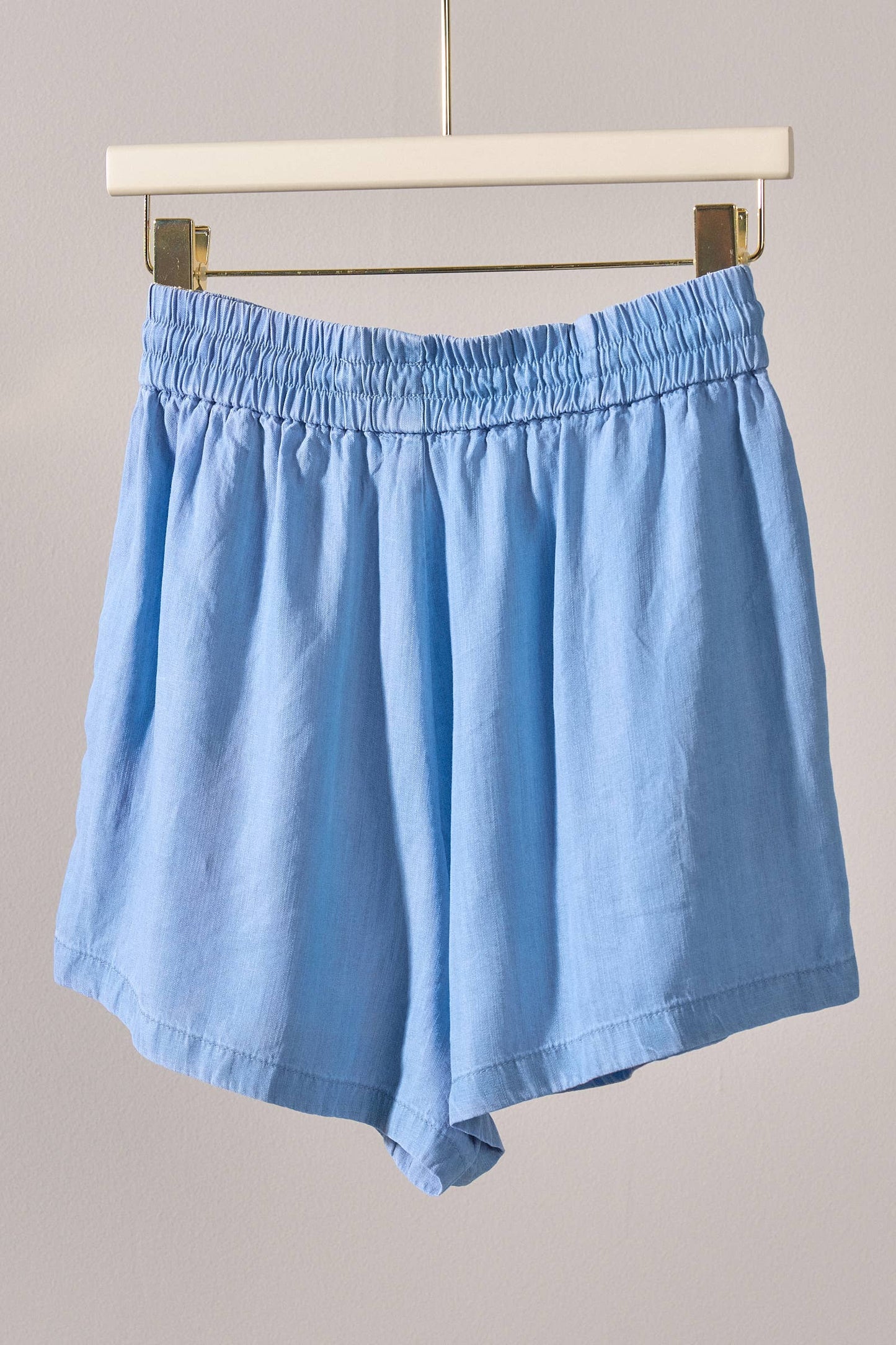 Everyday Chambray Drawstring Shorts - 926 West