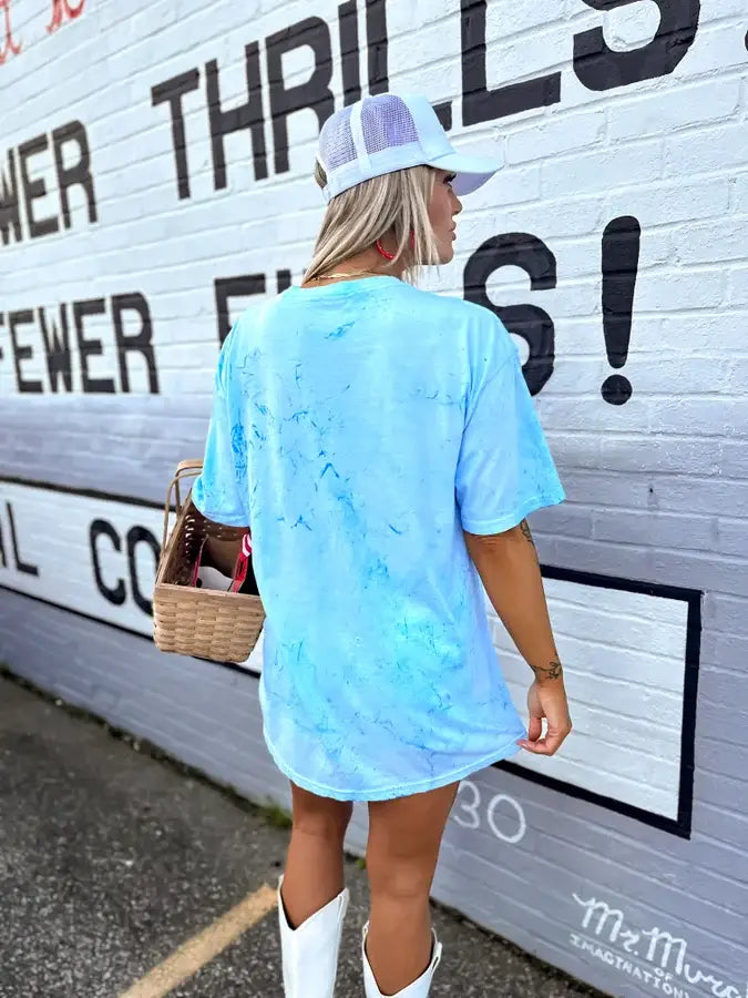 Stars & Stripes Fiji Blue Colorblast Graphic Tee 926 WEST