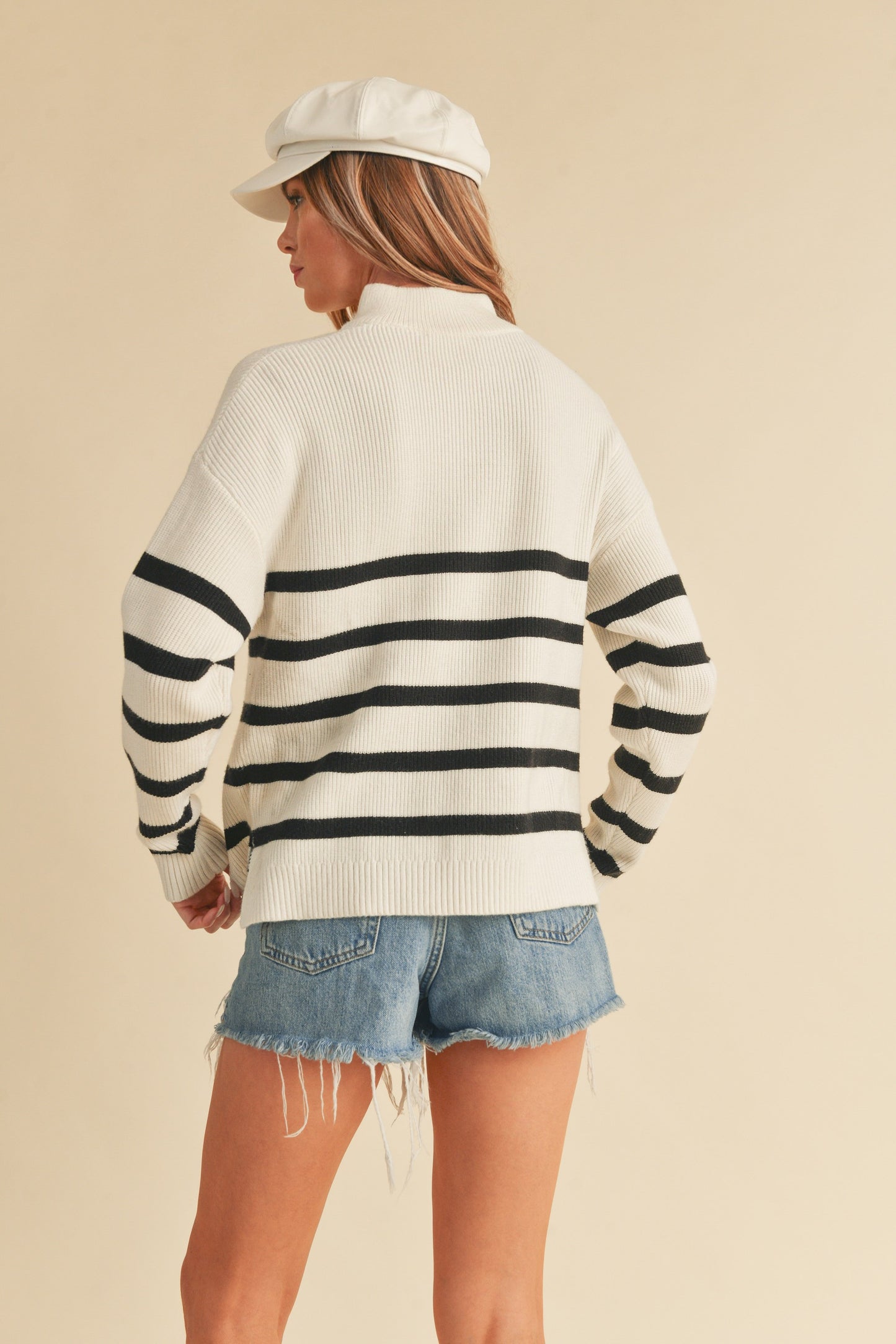 Aemi & Co Daffie High Collar Sweater