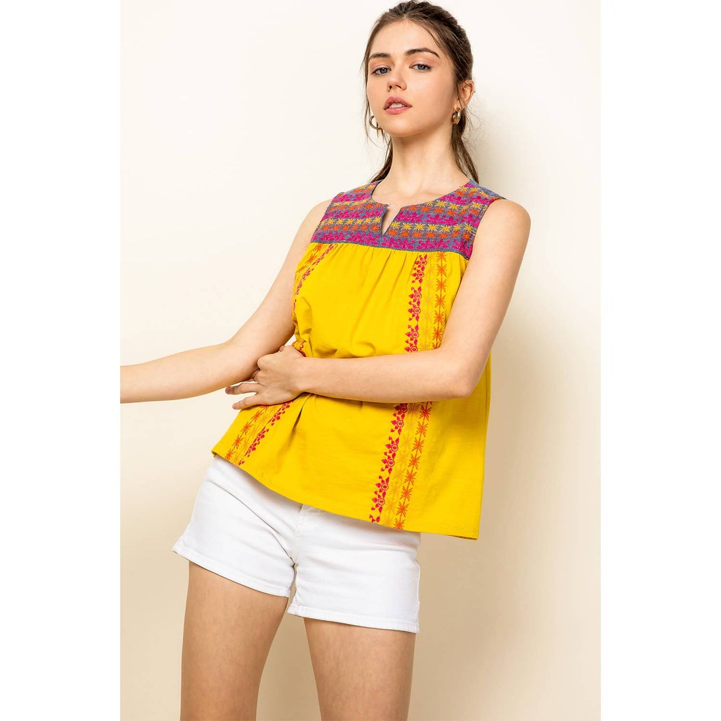 Embroidered Tank Top THML