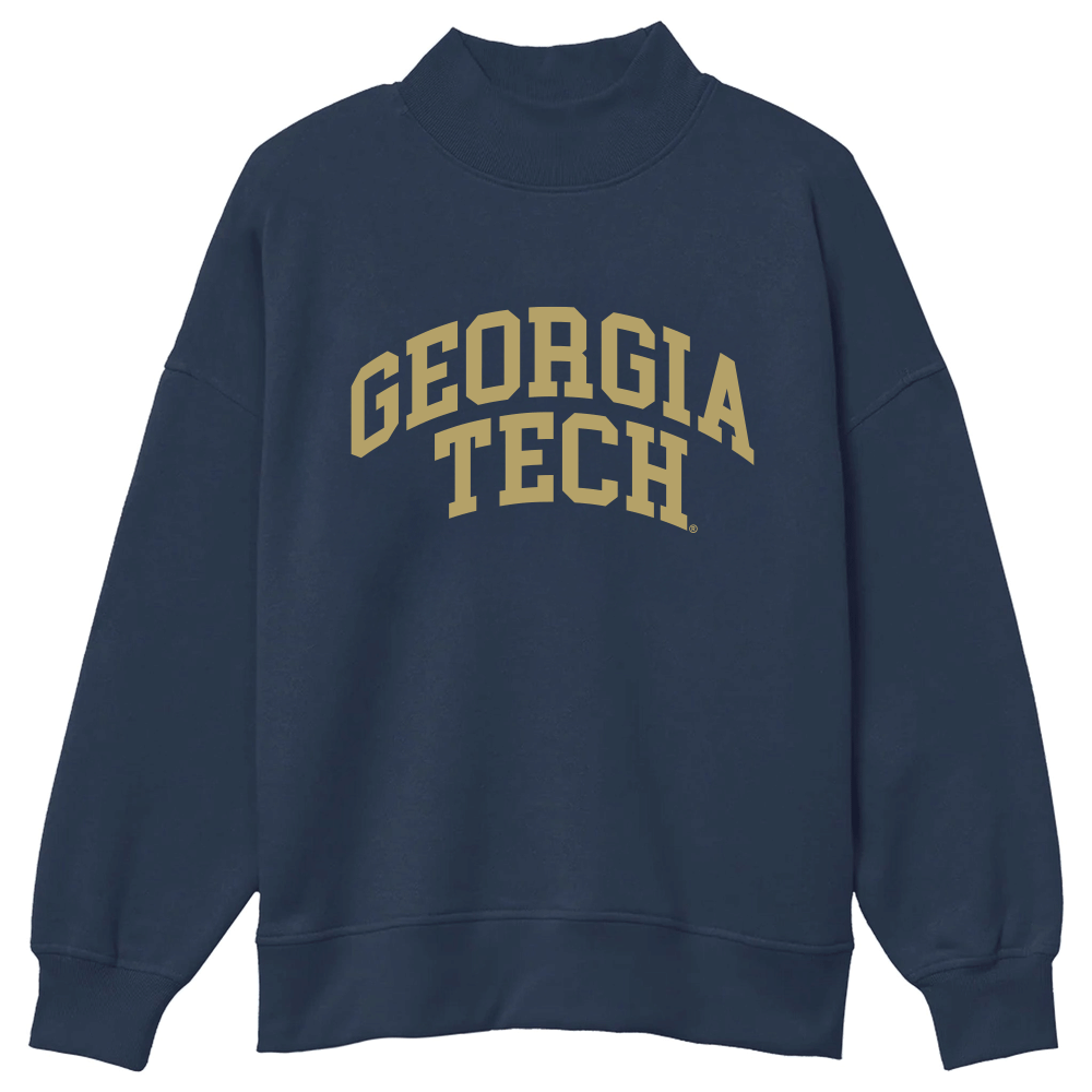 Georgia Tech Mock Neck Sweatshirt