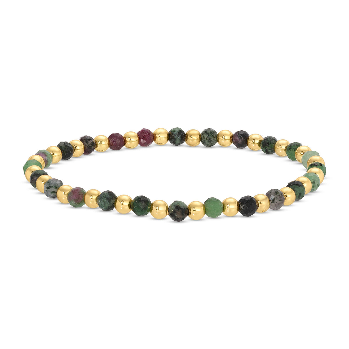 Splendid Iris Stretch Stone & Bead Bracelets - B3296