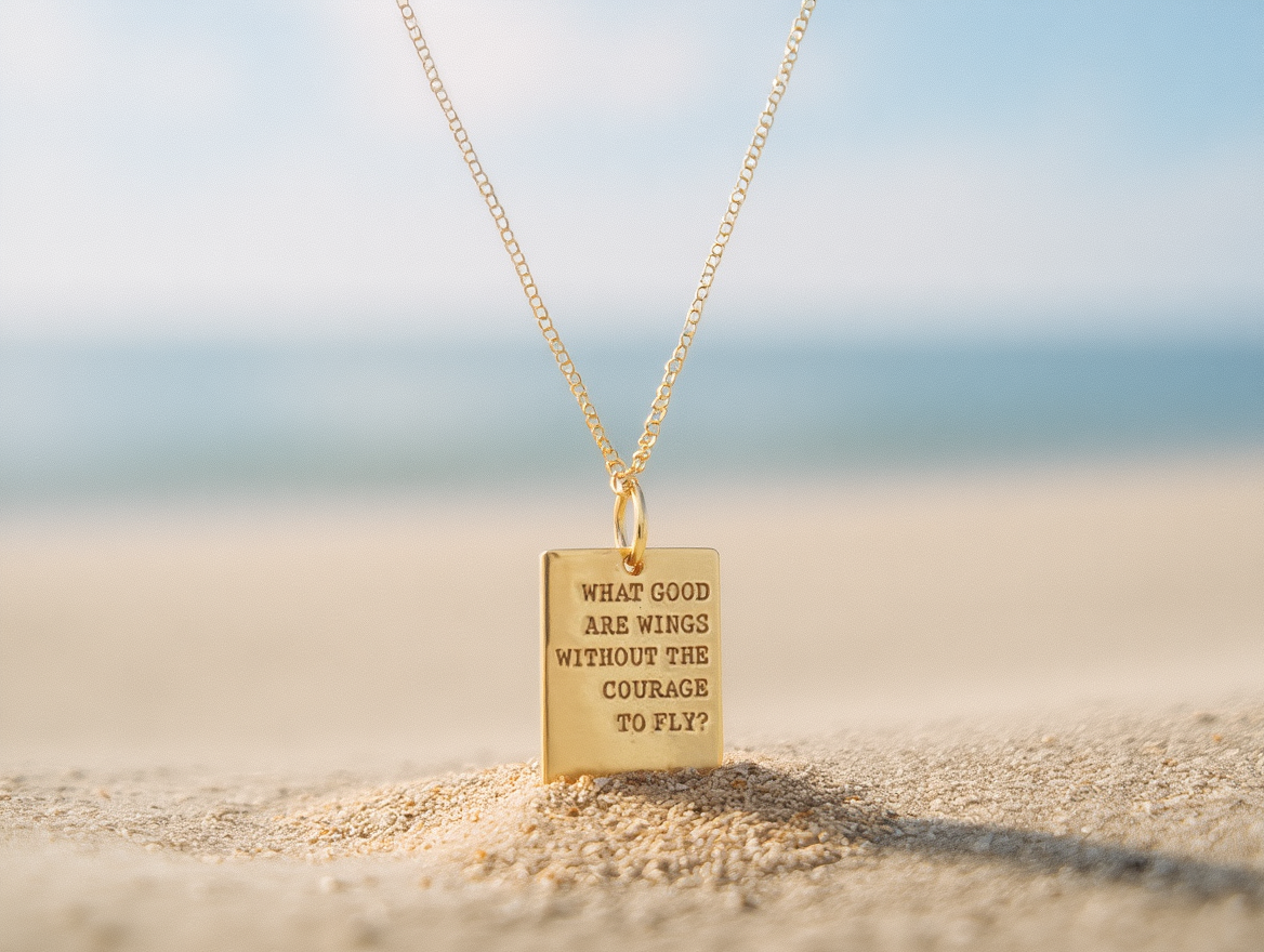 Wings Pendant Necklace by Atticus Poetry
