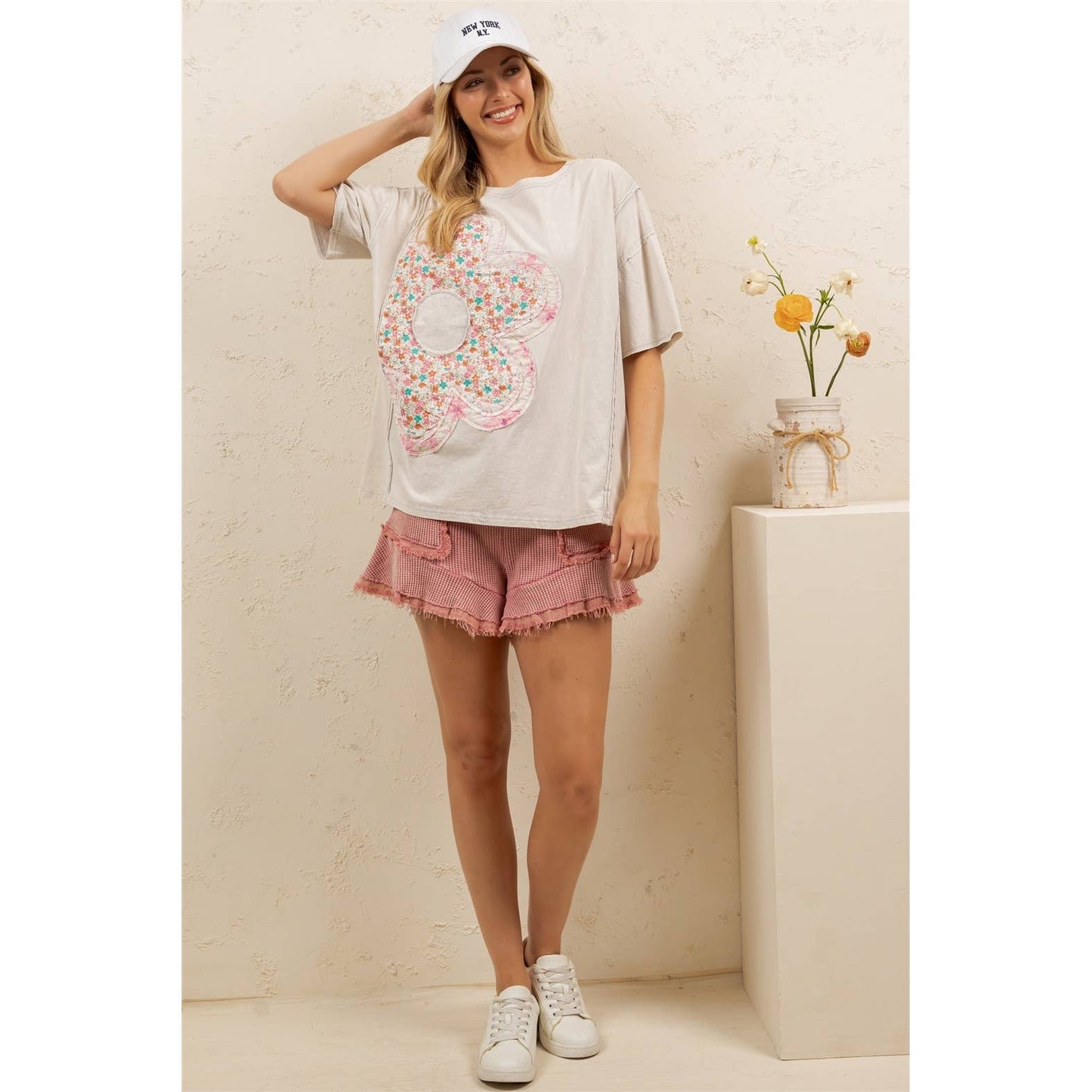Sage & Fig - DAISY PATCH OVERSIZED TEE
