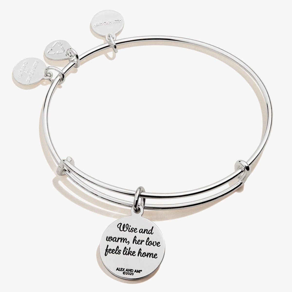 Alex & Ani Grandma, 'Wise And Warm Her Love Feels Like Home' Charm Bangle