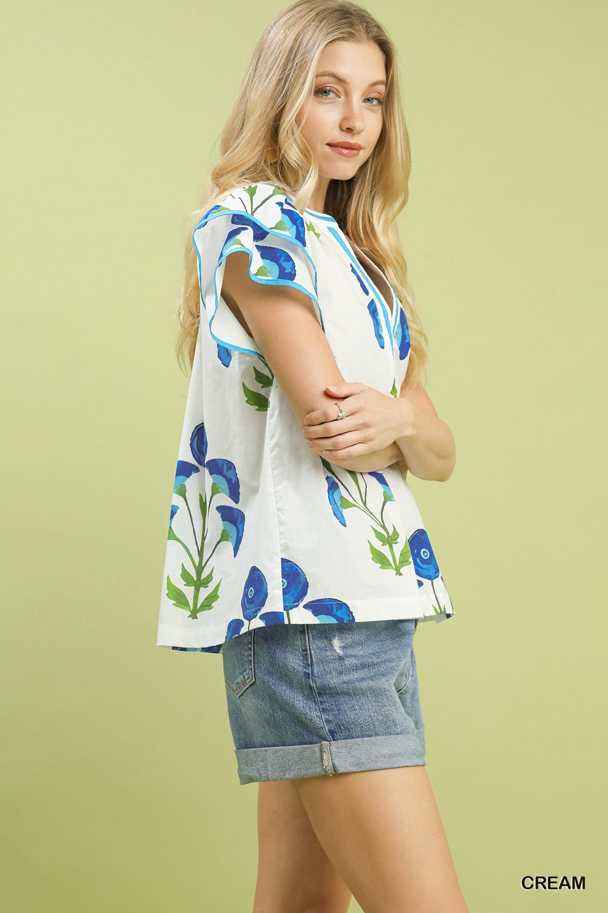 UMGEE Blossom Meadow Print Top