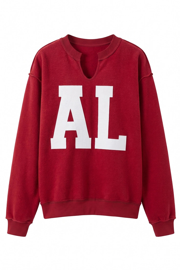 Alabama / AL Reversible Oversized Pullover