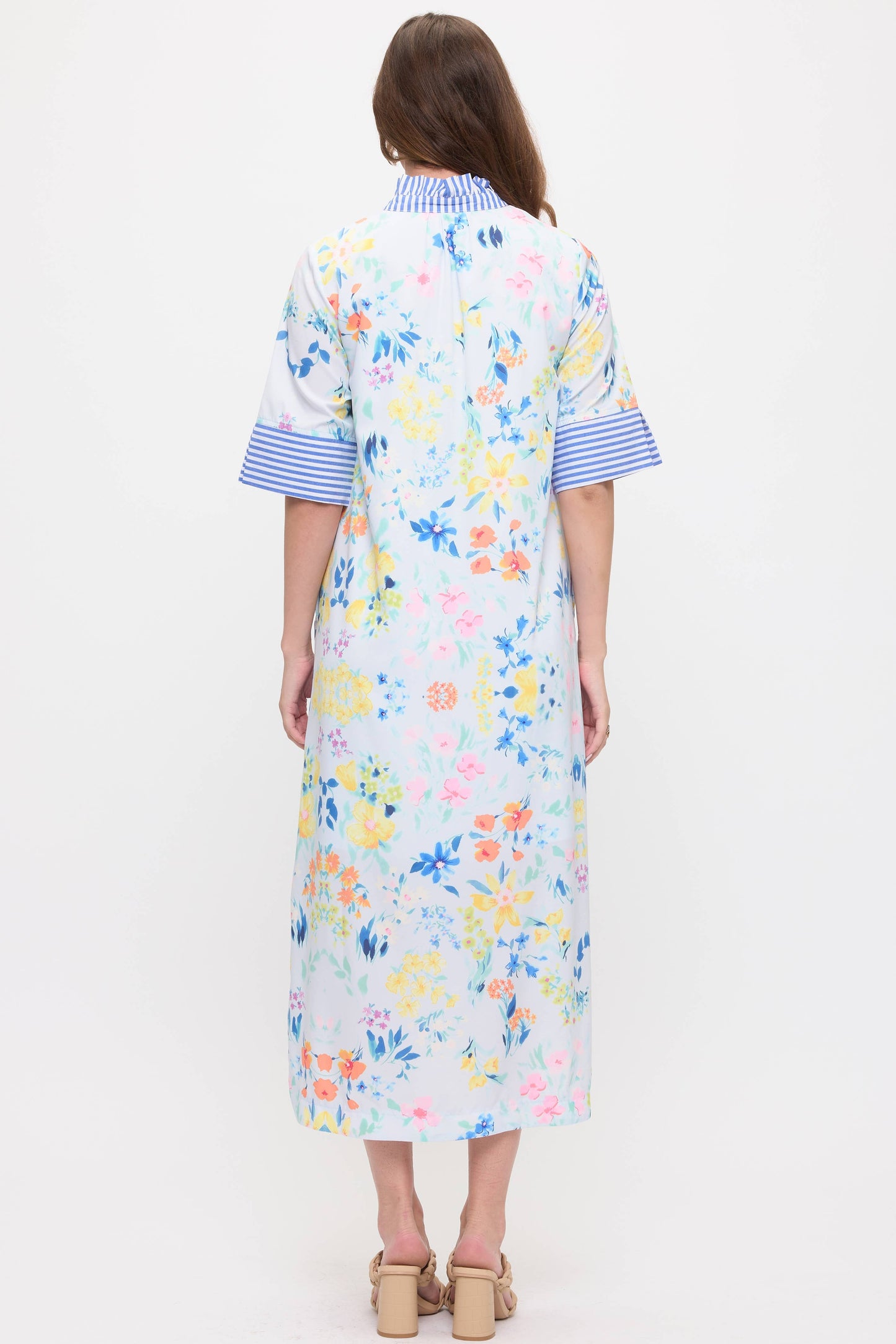 Beeson River Floral Shirt Midi Dress