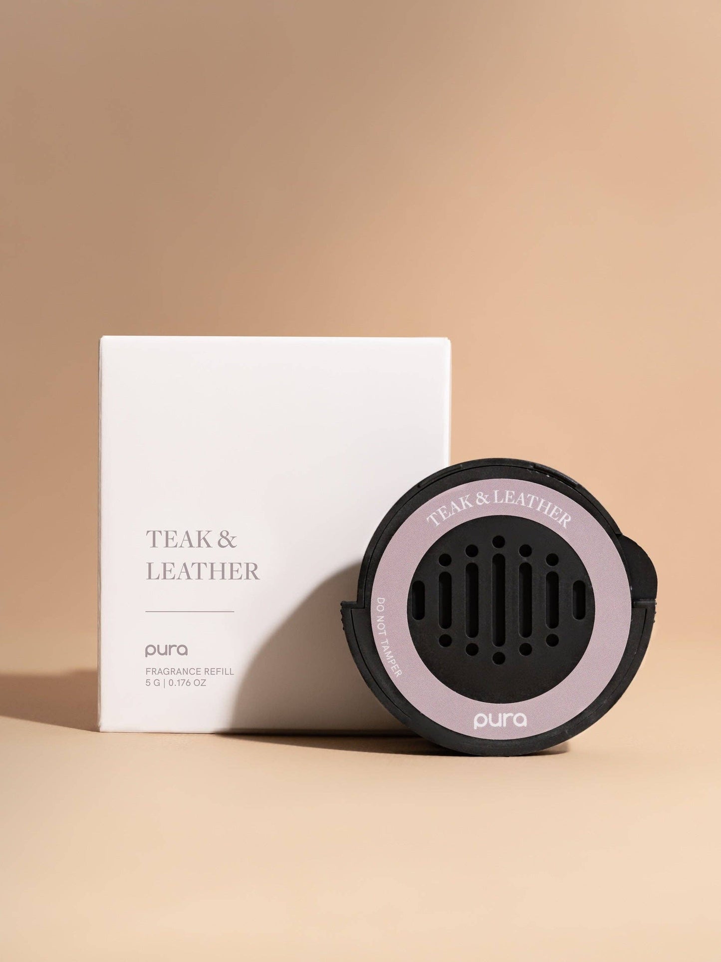 Pura Car Refill Teak & Leather