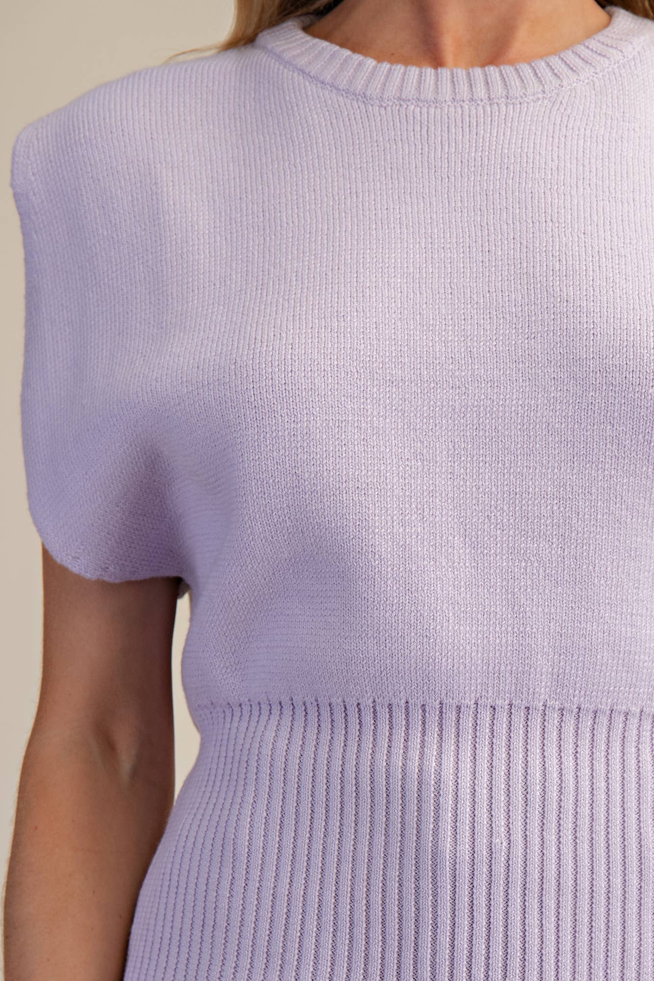 Sweater Vest With Wide Armhole