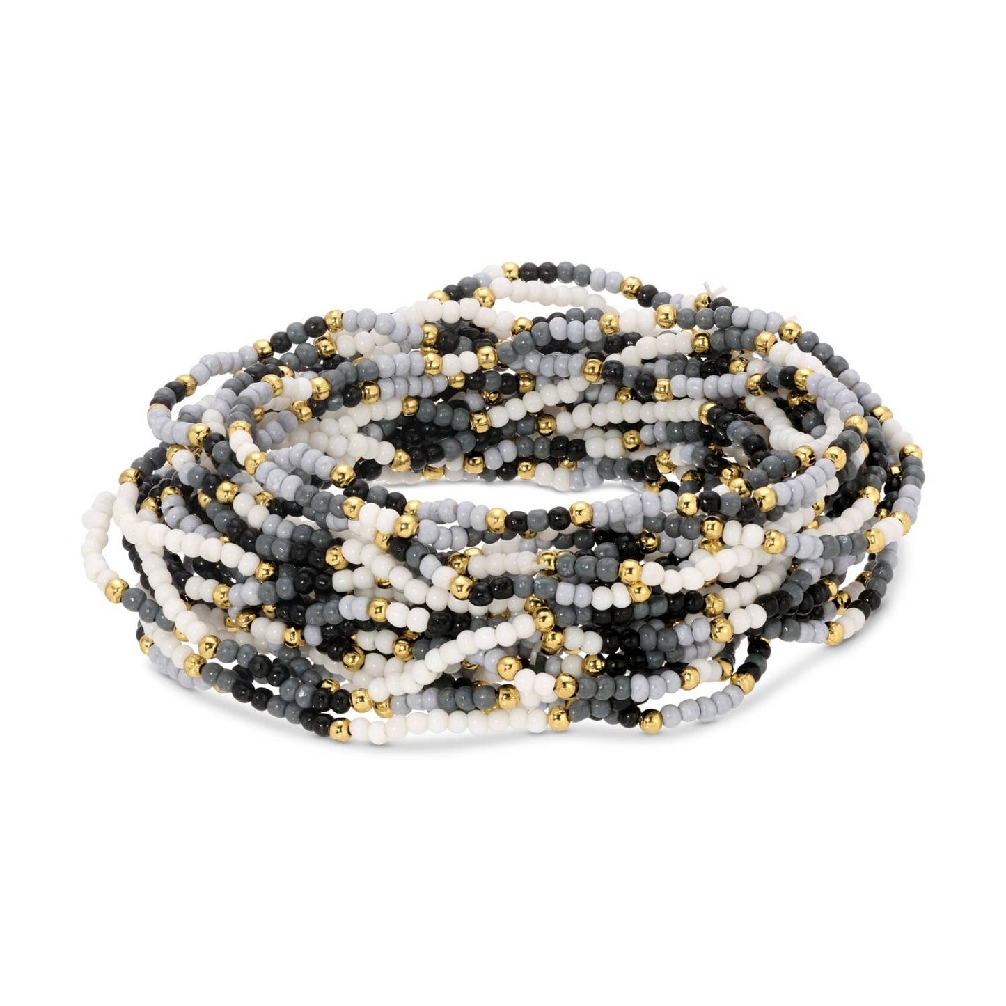 SPLENDID IRIS- Assorted 2mm Stretch Seed Bead Bracelets - 926 West
