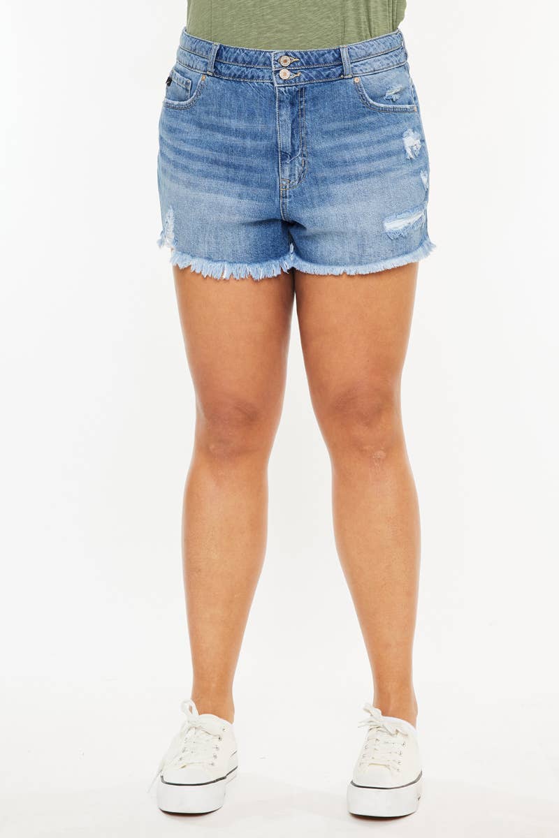 KanCan Plus Size Mom Shorts 926 WEST