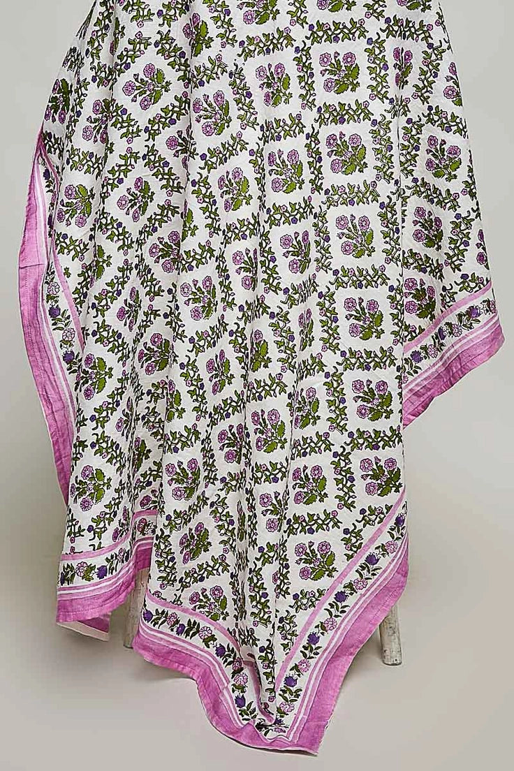 Floral Patterned Multi Style Wrap Scarf