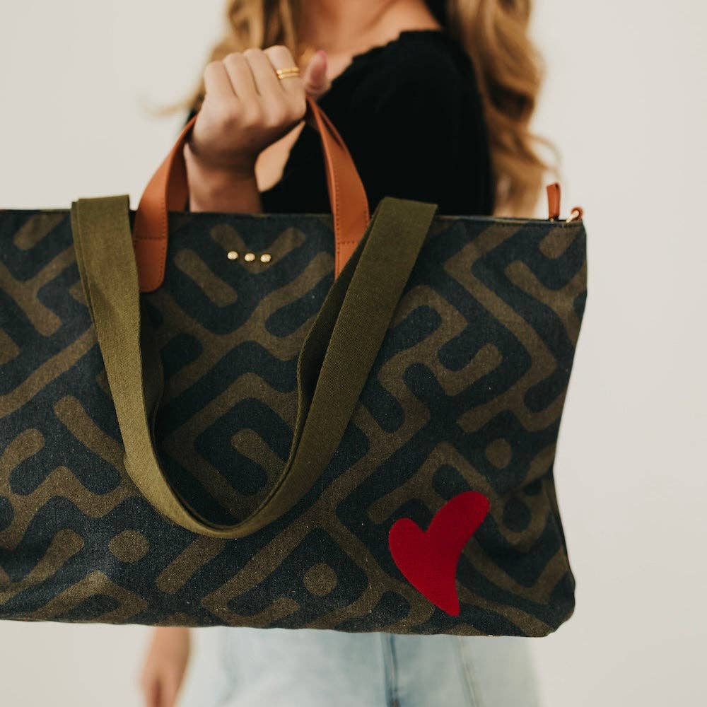 Chelsie Canvas Printed Tote