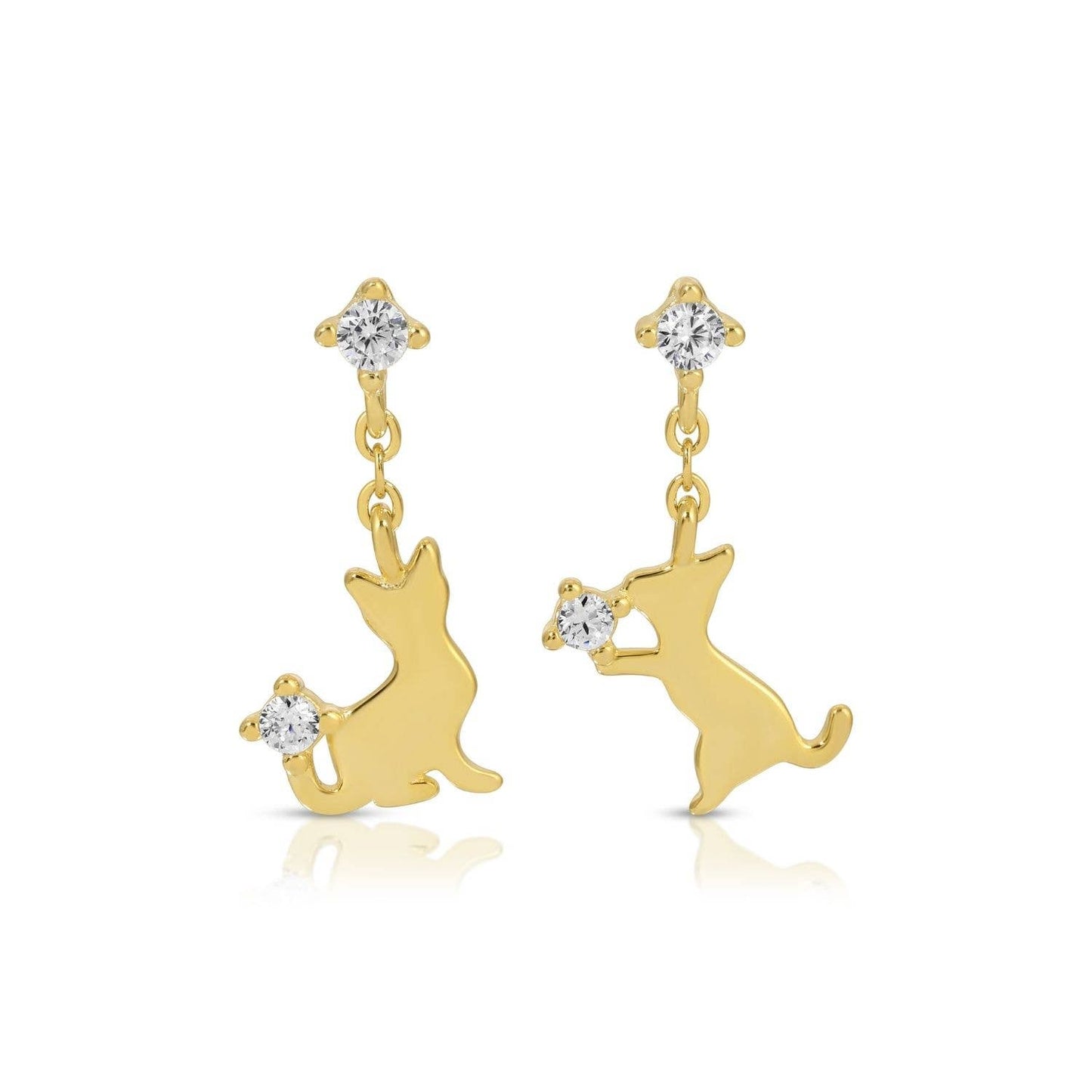 SPLENDID IRIS - Playful Cat Studs on Velvet - 926 West