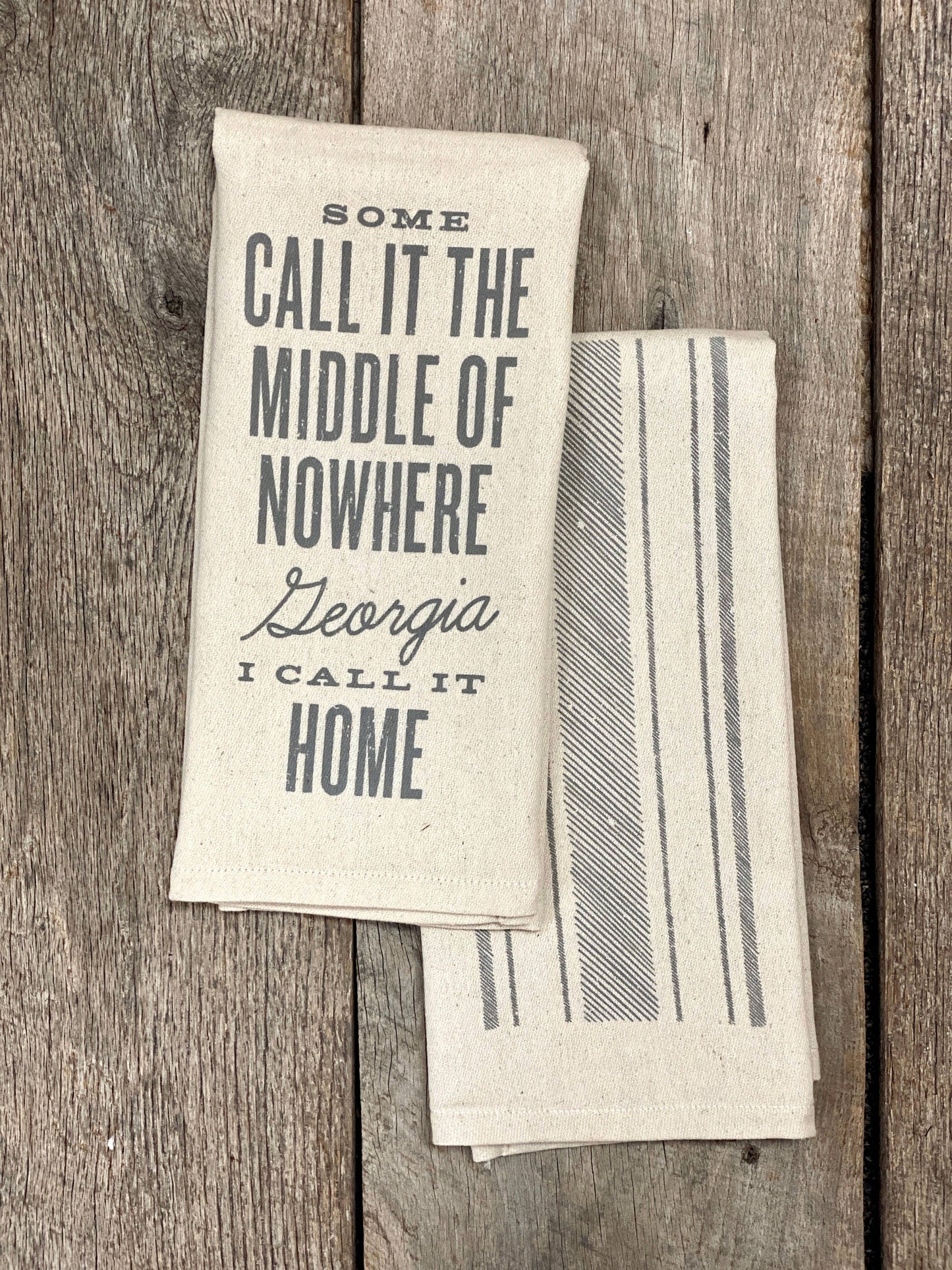 Middle of Nowhere - Georgia - Kitchen Towel SOUTHERN FRIED DESIGN BARN
