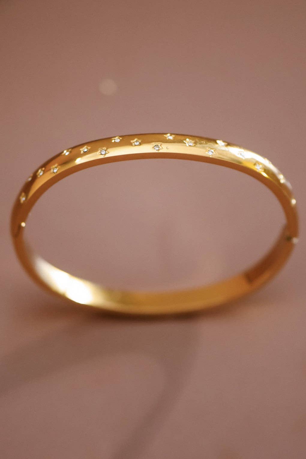 18K Gold Plated Waterproof Stainless Steel Bangle - 926 West