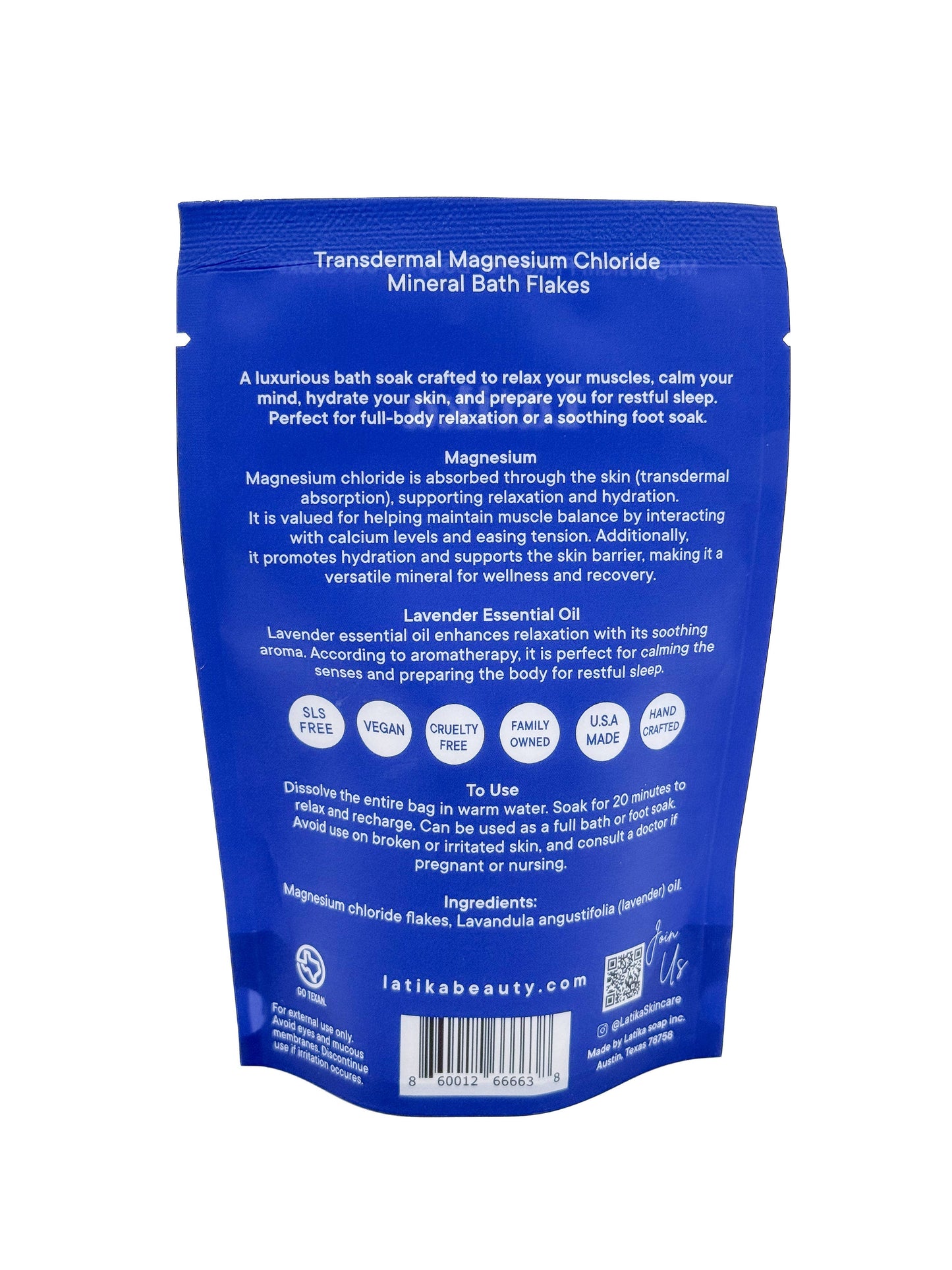 Magnesium Bath Soak Latika Beauty