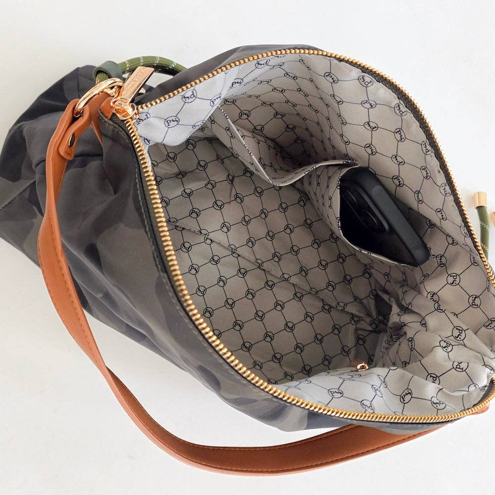 Nikki Nylon Slouchy Shoulder Bag