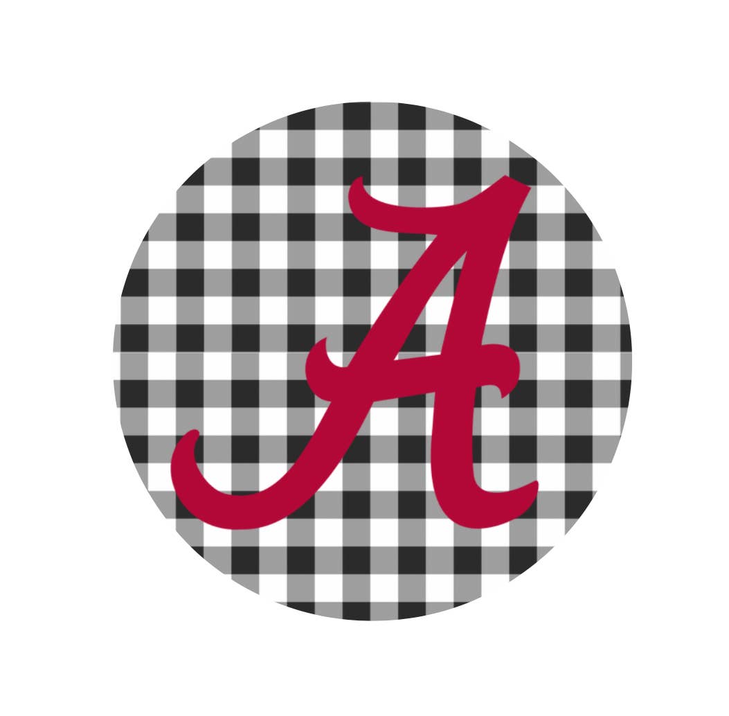 BAMA - A with black gingham