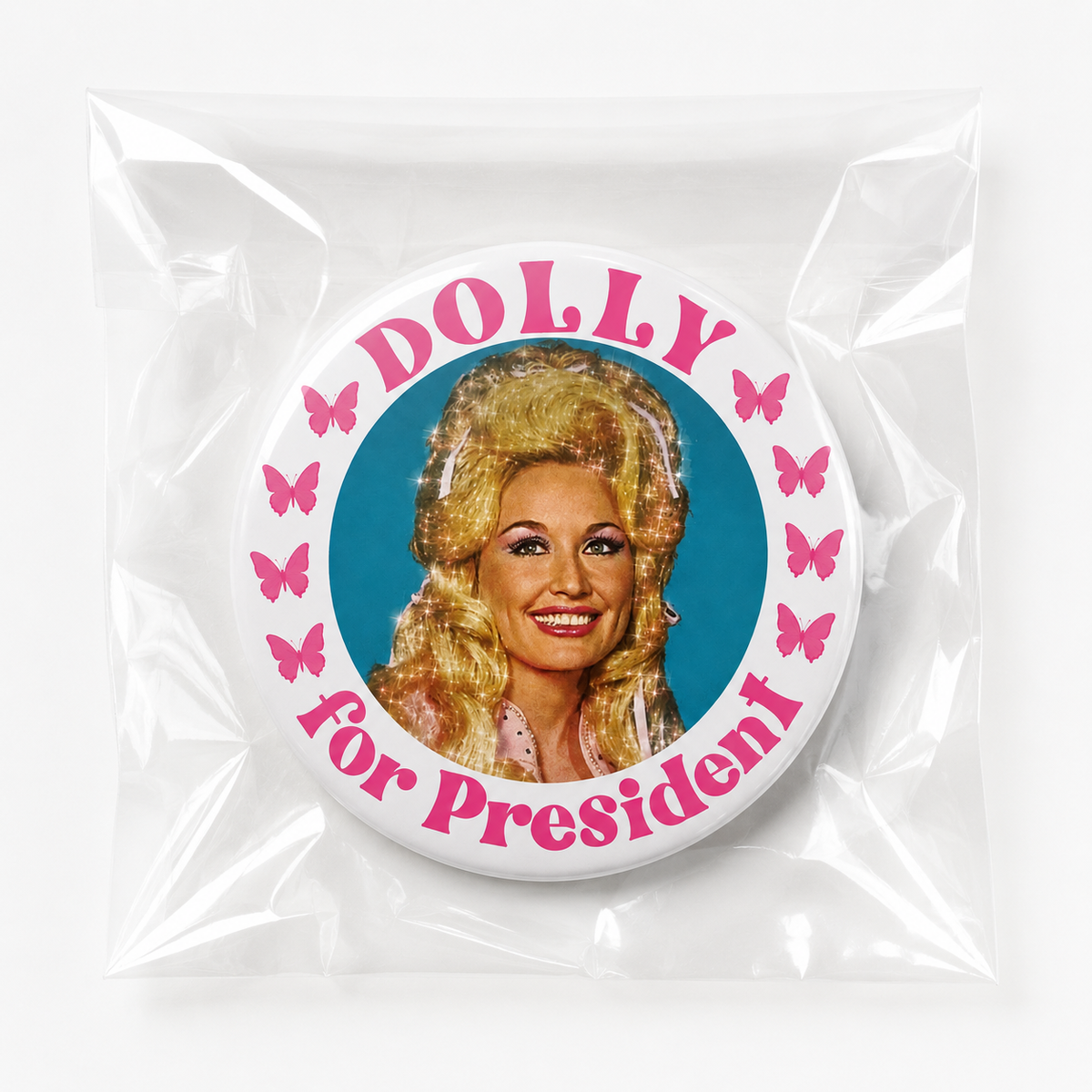 Dolly for President Button