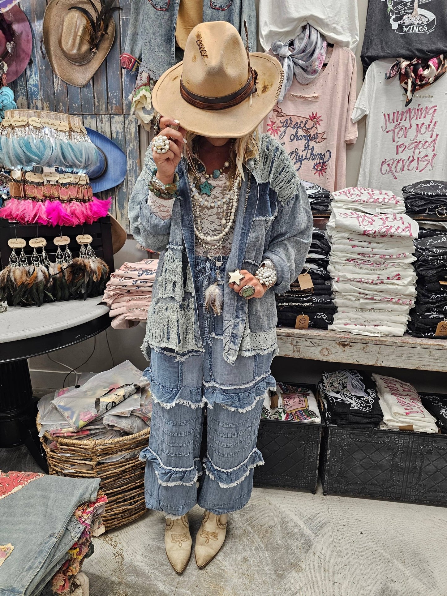 Distressed Tencel Shirt - 926 West