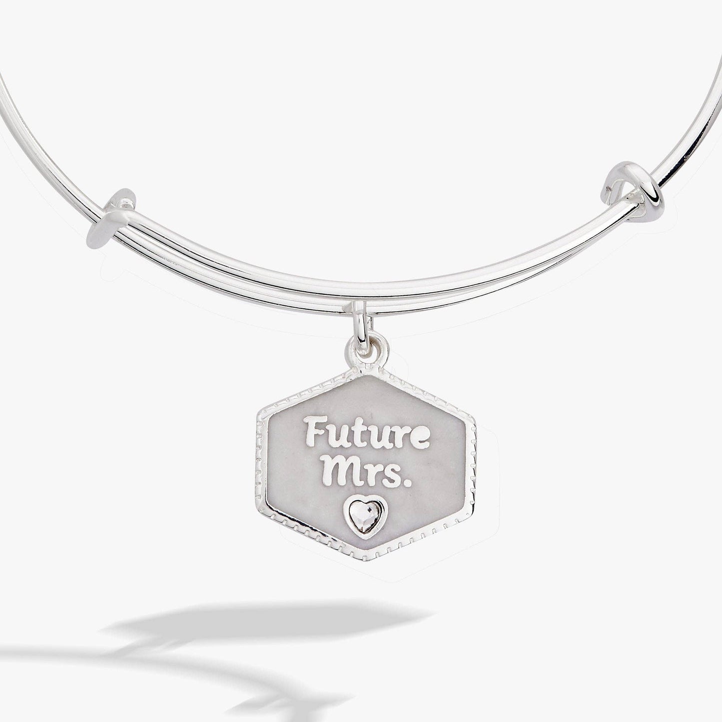 ALEX + ANI - 'Future Mrs.' Mother of Pearl Charm Bangle