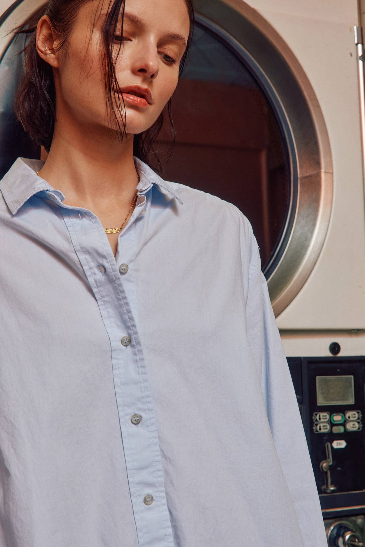 LARA DAISY - Button Up Long Sleeves Shirts Dress