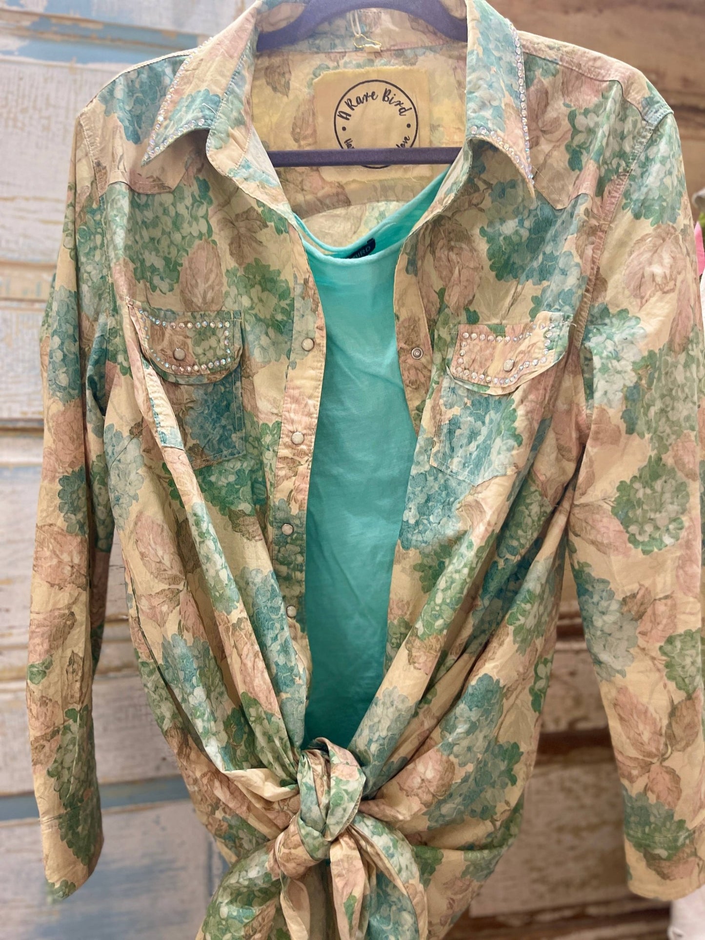 Hydrangea Snap Front Dress Tunic - 926 West