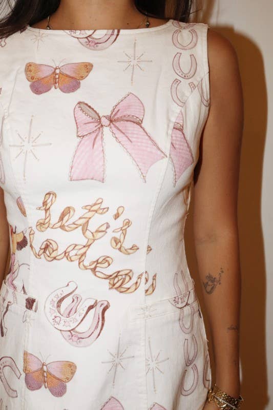 Let's Rodeo Print Mini Dress - 926 West