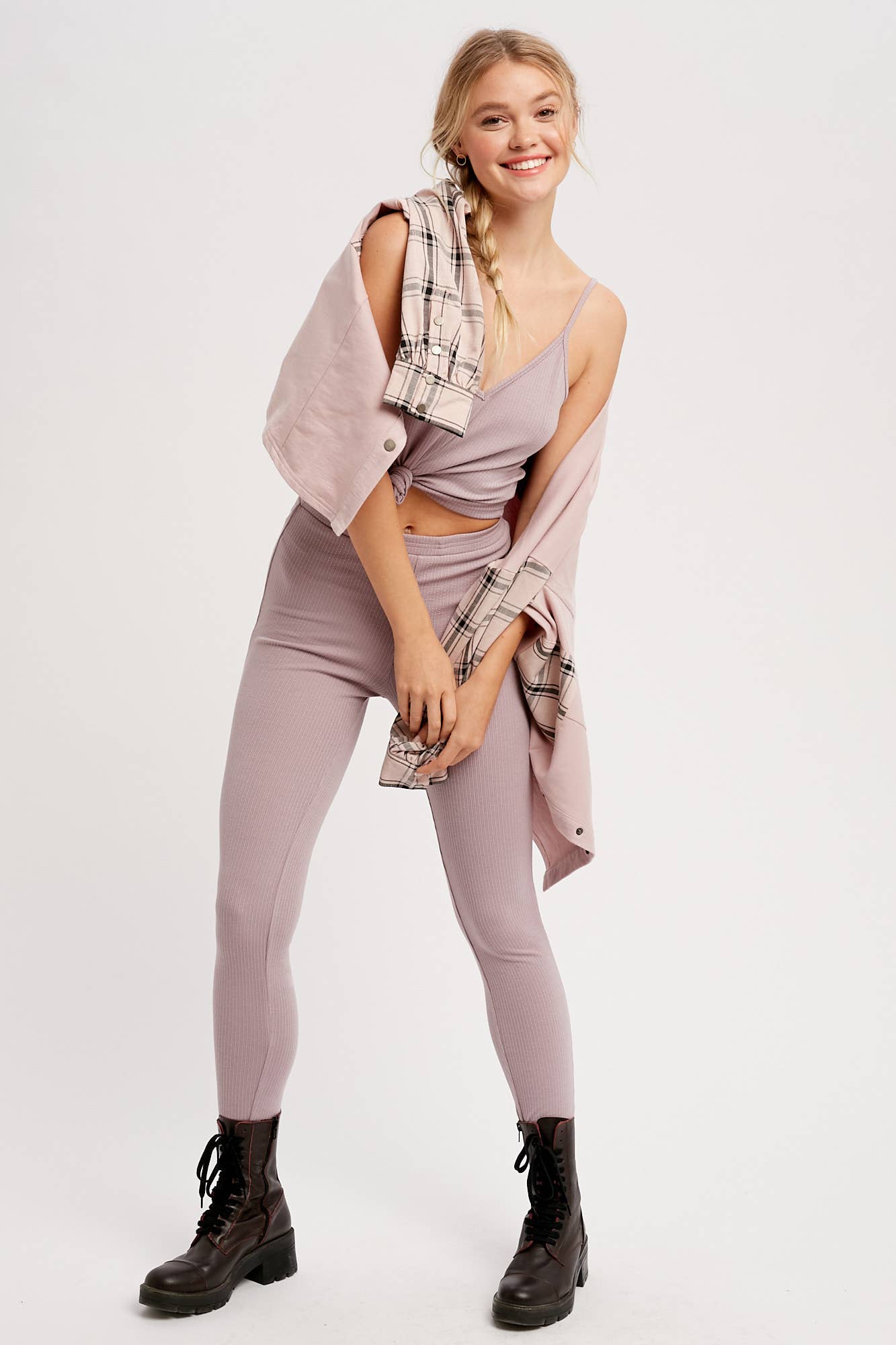 LISTICLE - Ribbed Knit Cami & Leggings Lounge Set - 926 West