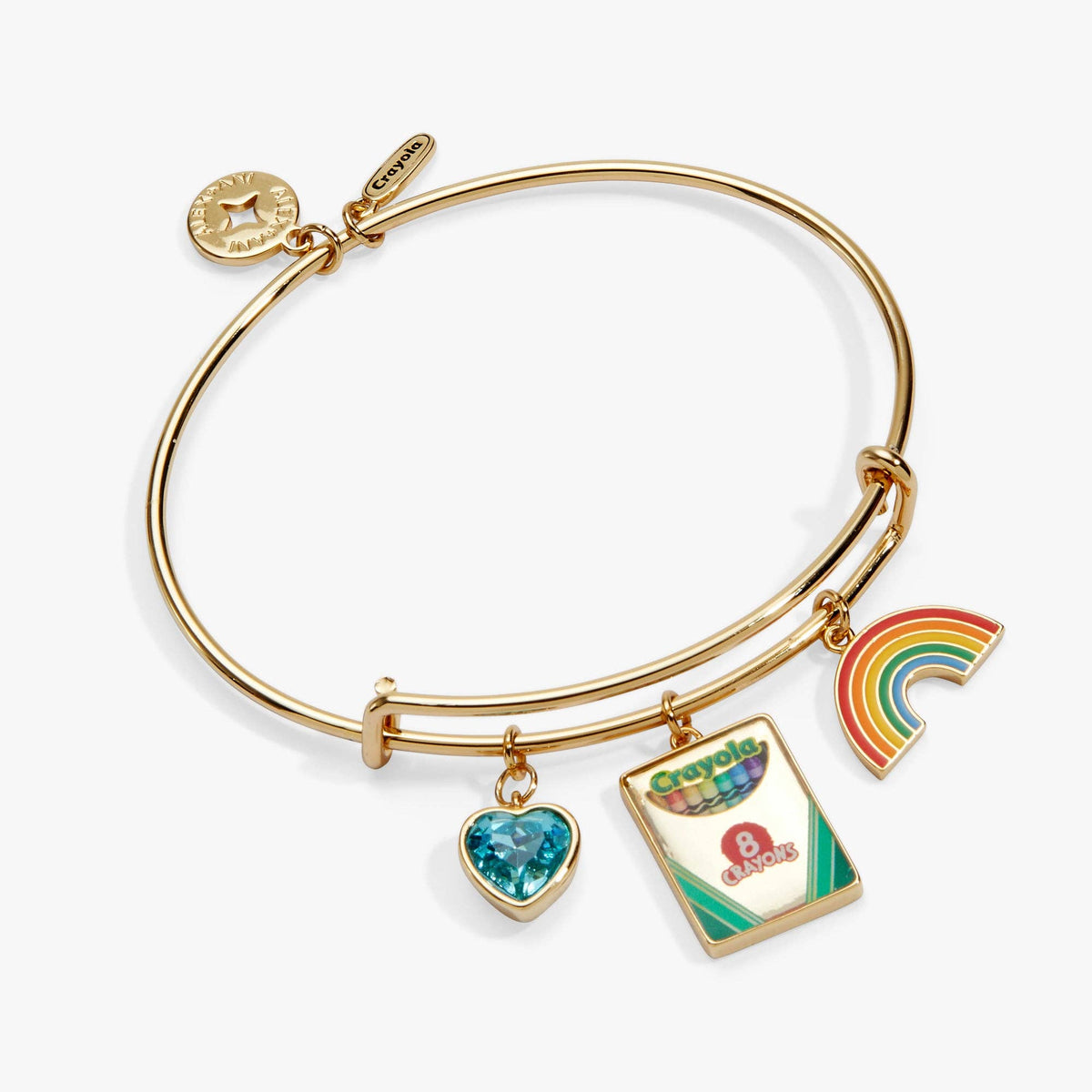 Alex & Ani Crayola 'To Teach Is To Color A Life Forever' Multi Charm Bangle