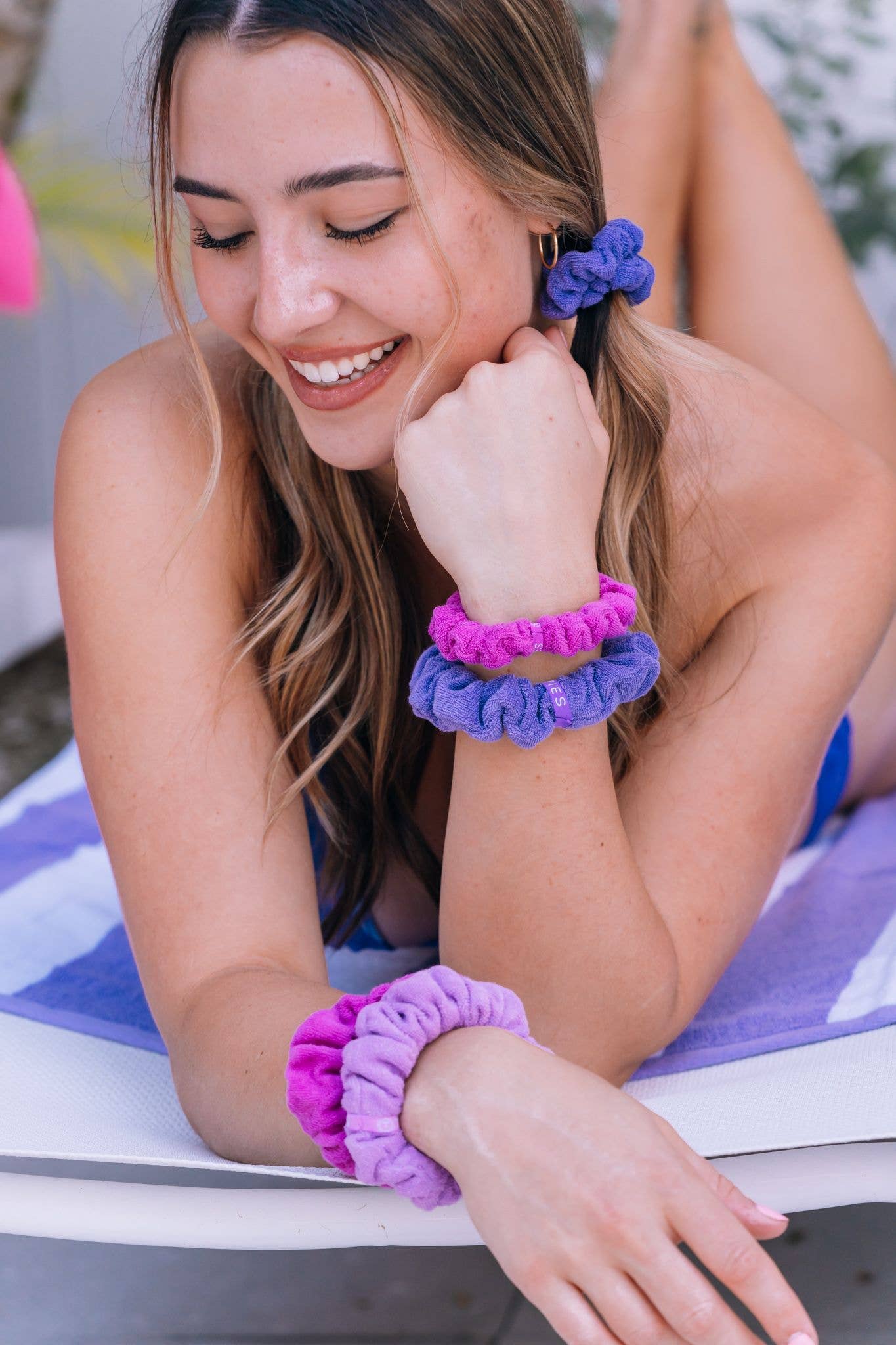 Terry Cloth Hair Scrunchie | Small | Antigua TELETIES