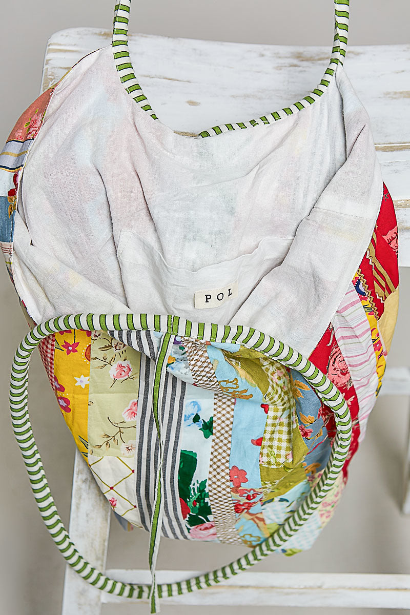 Quilted Patchwork Tote Bag