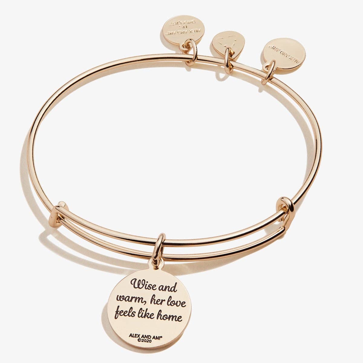 Alex & Ani Grandma, 'Wise And Warm Her Love Feels Like Home' Charm Bangle