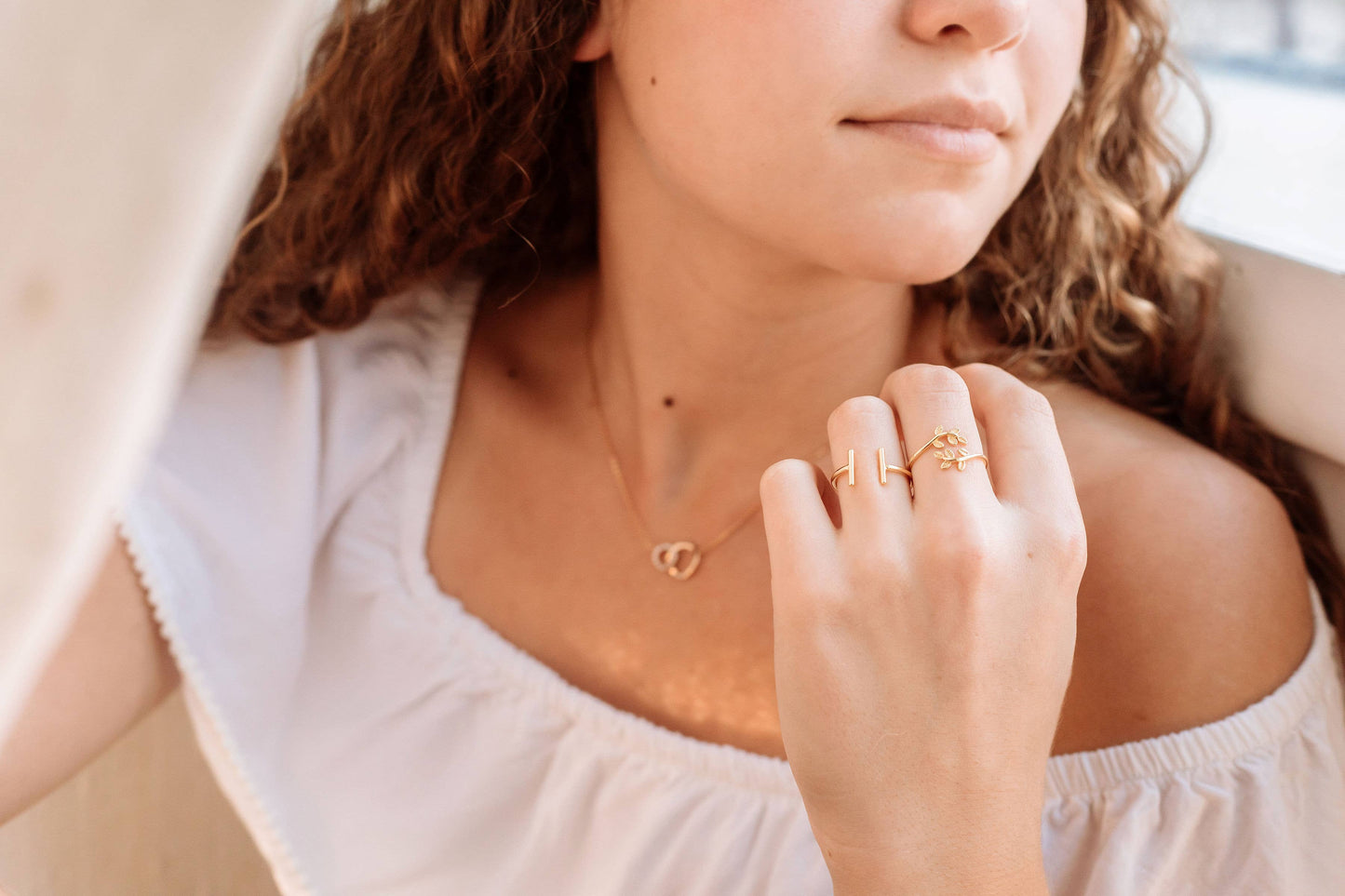 Splendid Iris - Simple Double Bar Adjustable Ring - 926 West