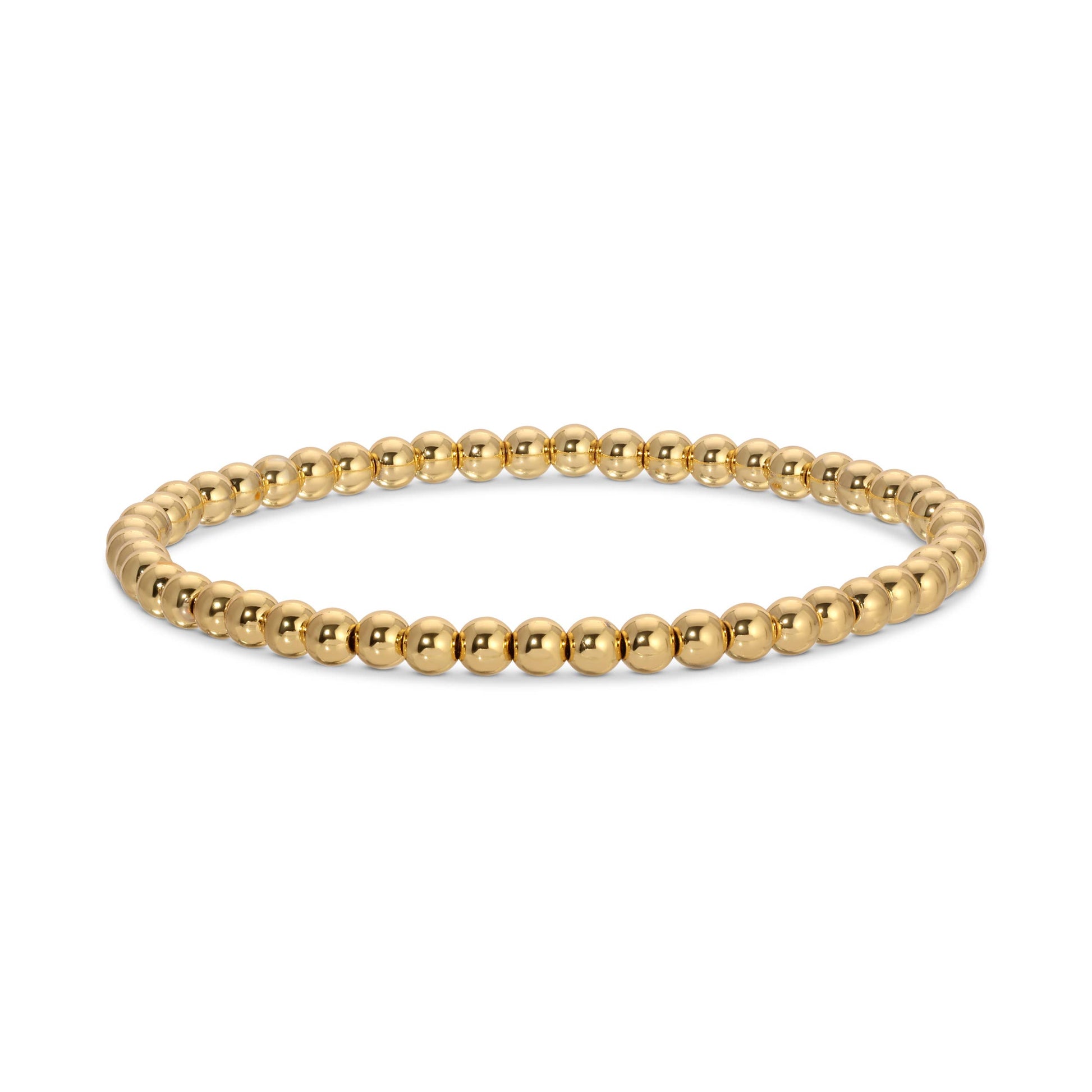 Splendid Iris -  4mm Bead Stretch Bracelet B3203 - 926 West