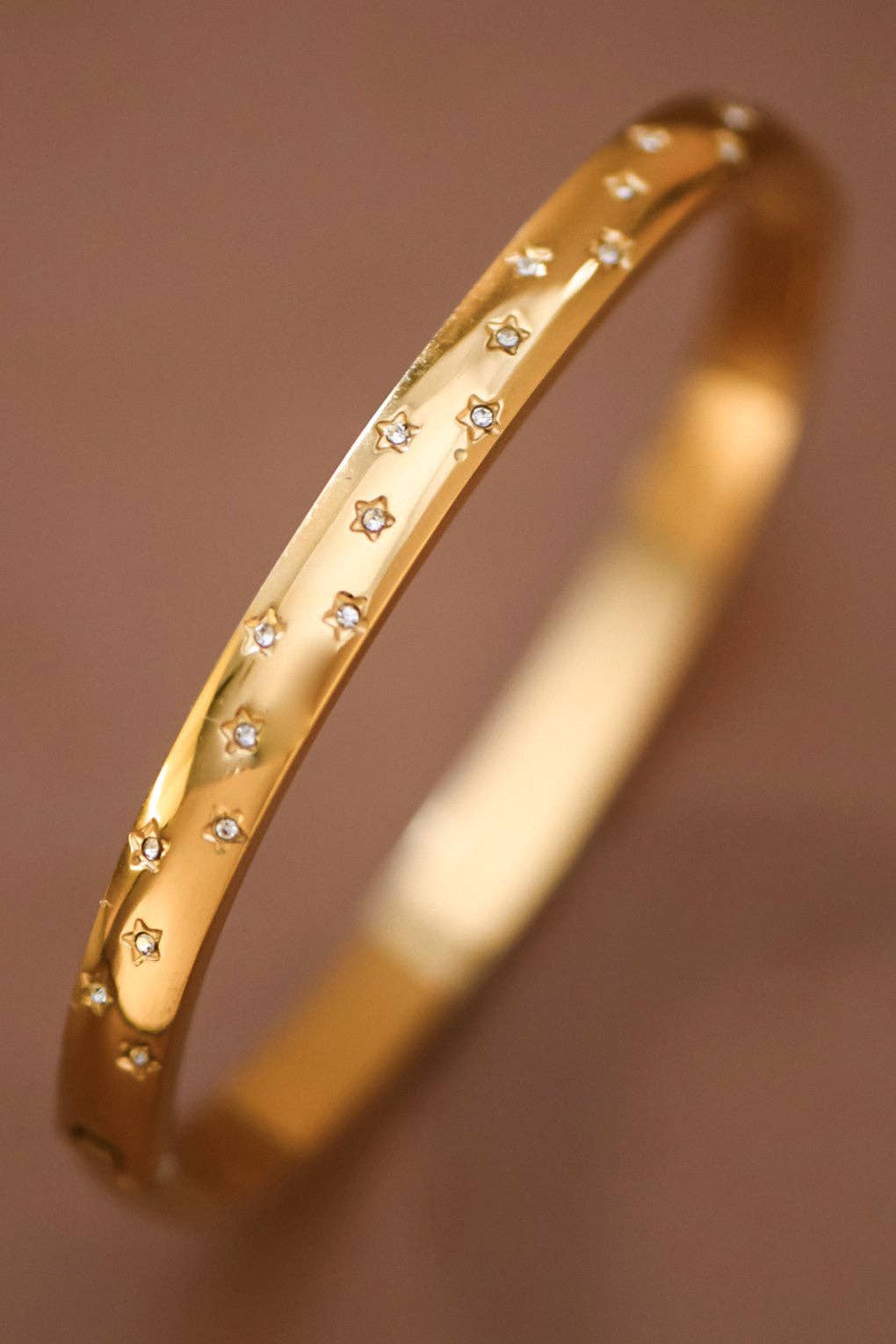 18K Gold Plated Waterproof Stainless Steel Bangle - 926 West