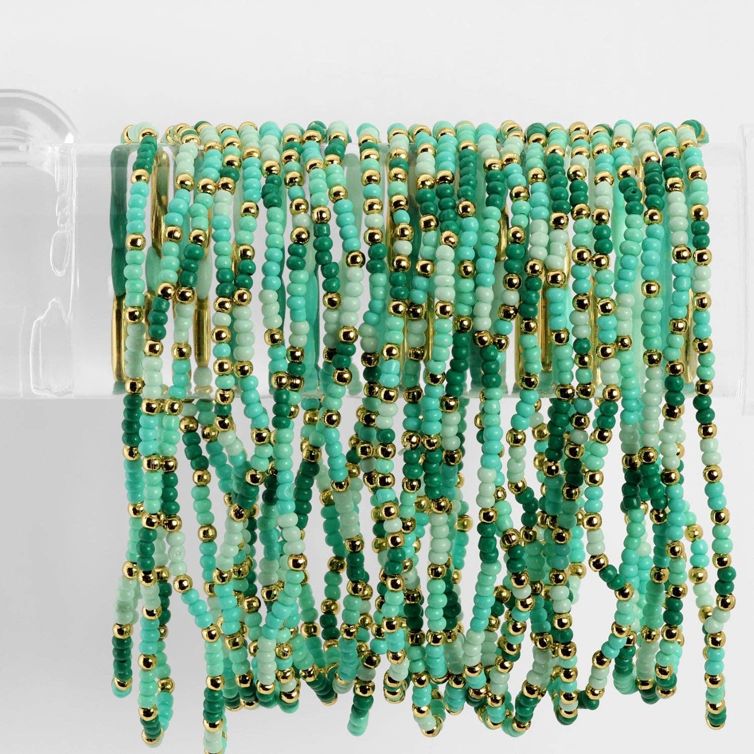 SPLENDID IRIS- Assorted 2mm Stretch Seed Bead Bracelets - 926 West