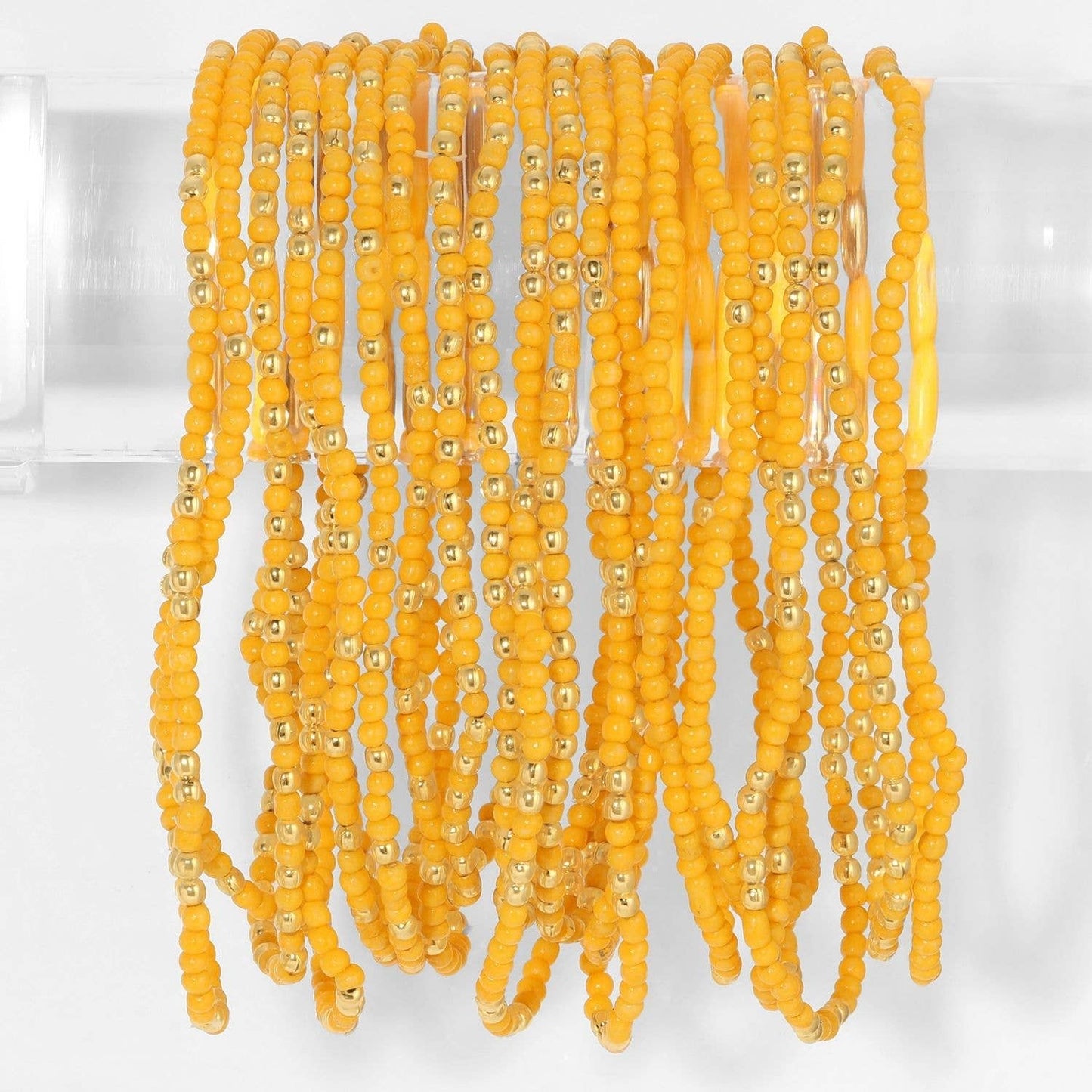 Splendid Iris - Stretch Seed Bead Solid Game Day Bracelets - 926 West