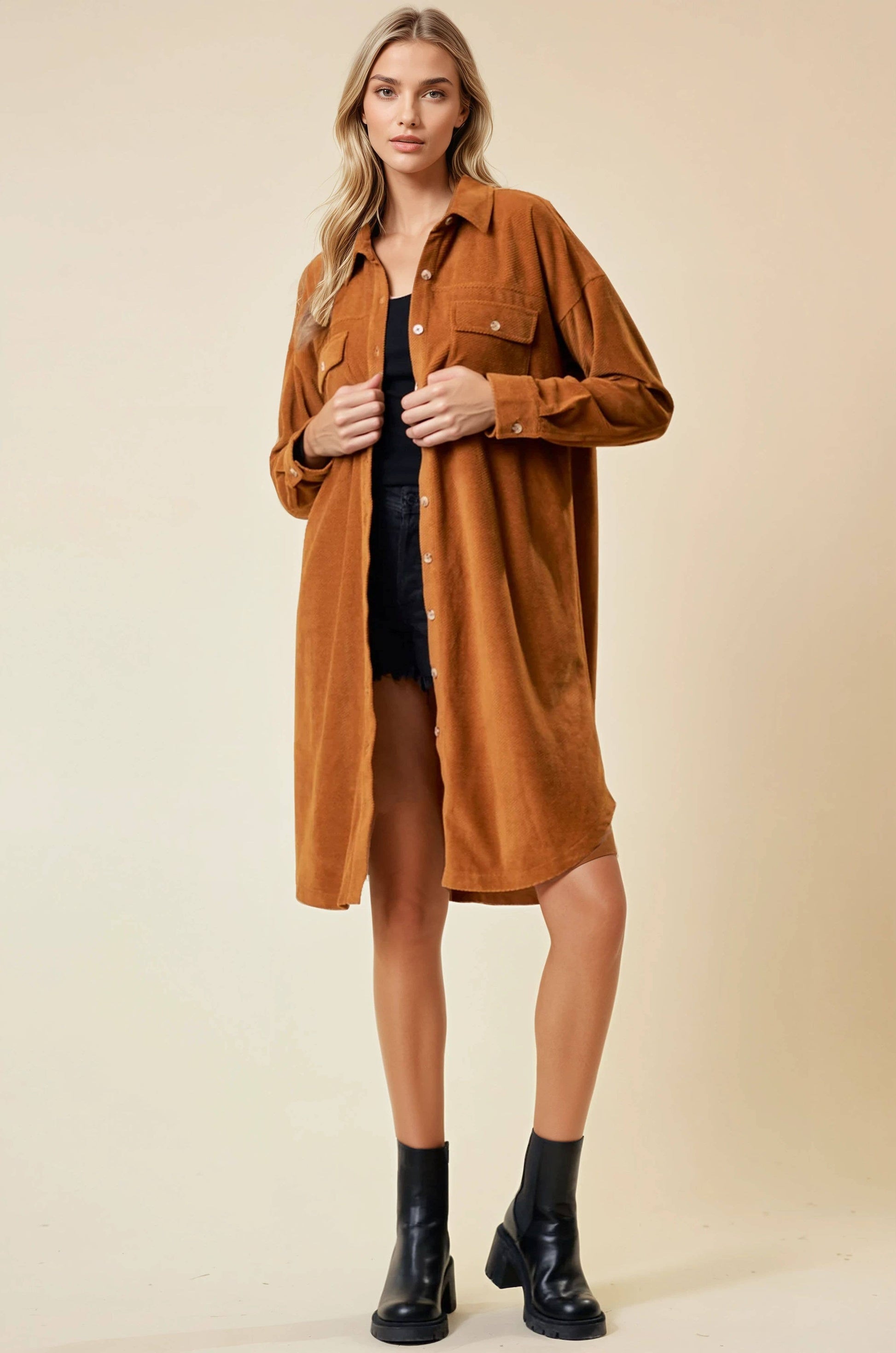 Your Favorite Button Down Duster Jacket - 926 West
