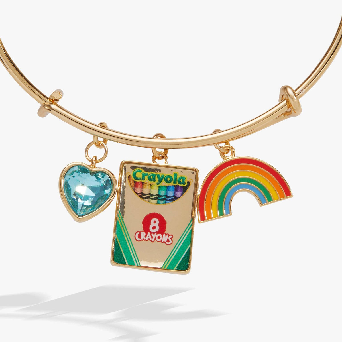 Alex & Ani Crayola 'To Teach Is To Color A Life Forever' Multi Charm Bangle