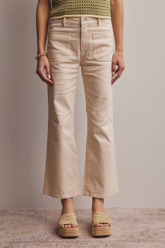 Stretch Cotton Twill Straight-Leg Pants - 926 West