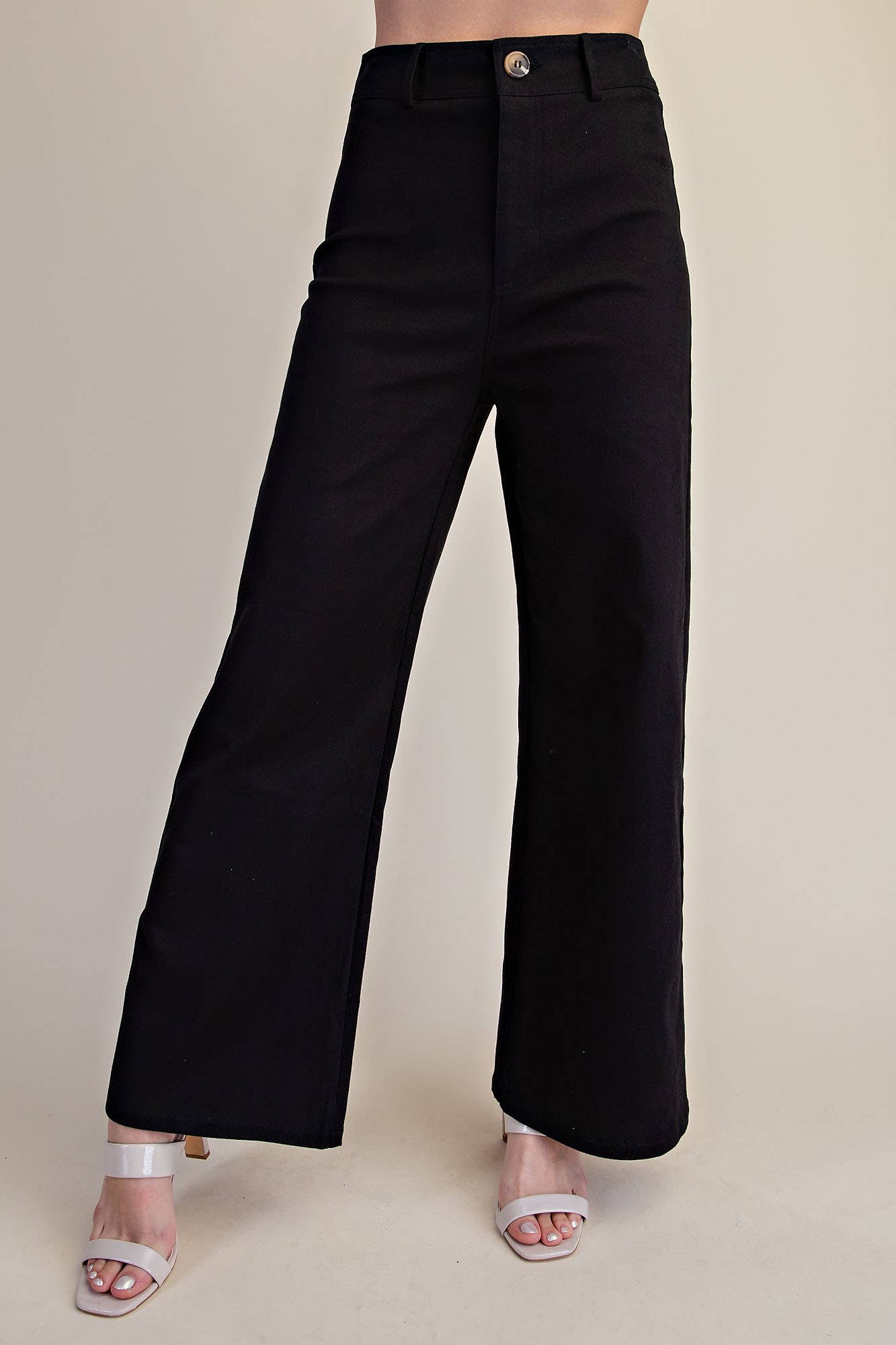 High-Waist Straight Stretchy Pants