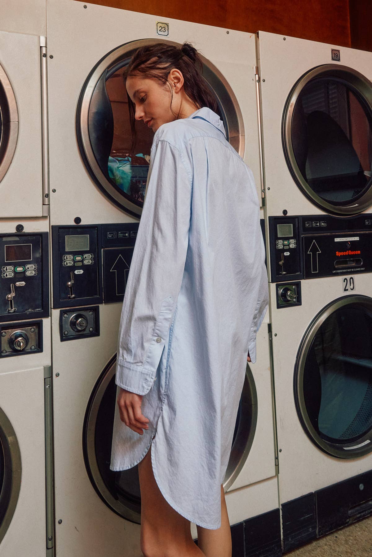 LARA DAISY - Button Up Long Sleeves Shirts Dress