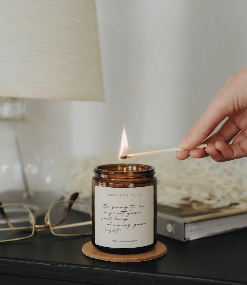 7 oz Candle - Special Occasion - Celebration Vanilla and Spruce, LLC