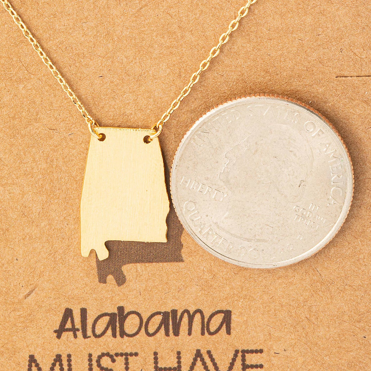 Alabama State Pendant Necklace 926 WEST