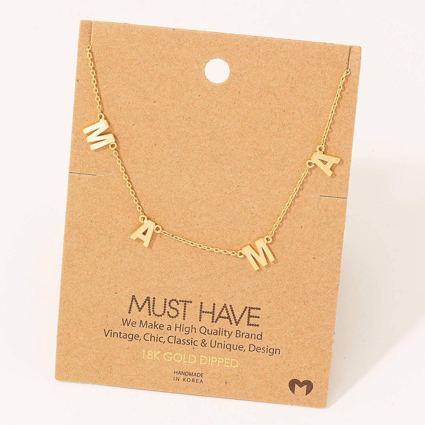 Dainty Mama Station Charm Necklace 926 WEST