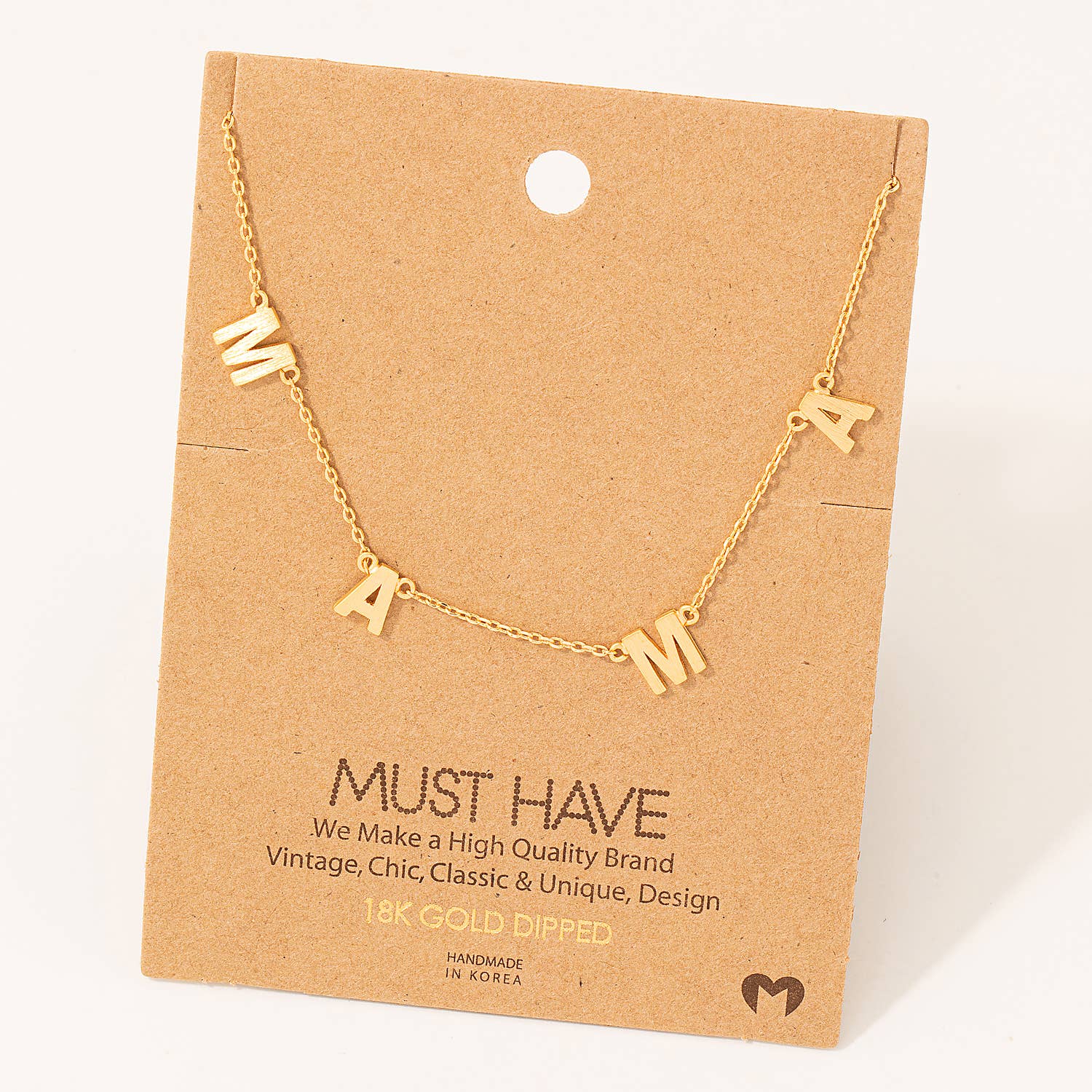 Dainty Mama Station Charm Necklace 926 WEST